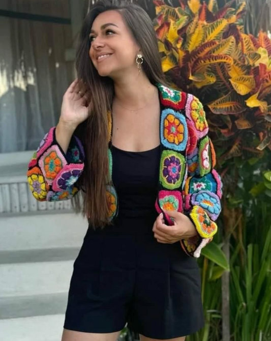 🌸 Bali Bloom Crochet Jacket